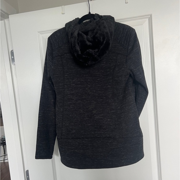 Women’s Athleta charcoal fur lined full zip - Picture 4 of 6